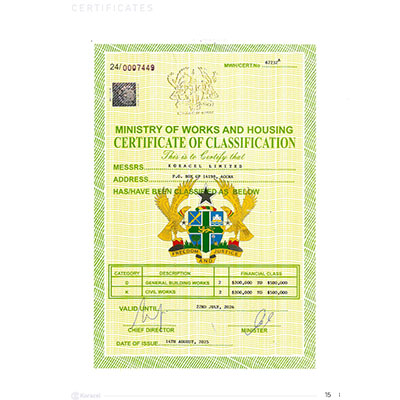 Certificate of Registration